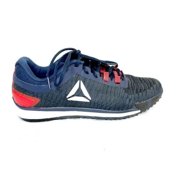 Reebok JJ II Watt Trainers Navy Blue and Red Men's Size 7 - Picture 2 of 9
